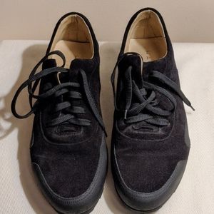 Harrys of London Men's Black suede sneakers